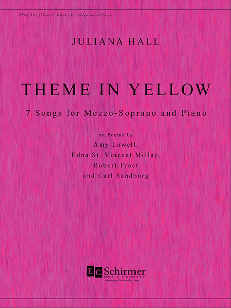 Theme in Yellow: 7 Songs for Mezzo-Soprano and Piano Mezzo-Soprano Voice scores gallery preview page 1