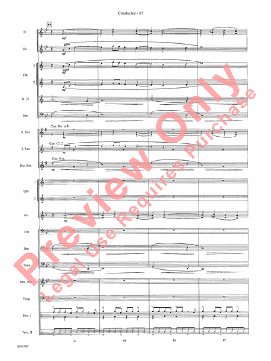 On the Rising Winds Concert Band scores gallery preview page 20