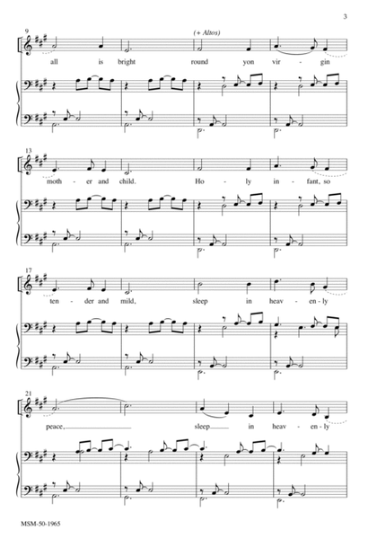 Silent Night (Downloadable Piano/Choir Score)