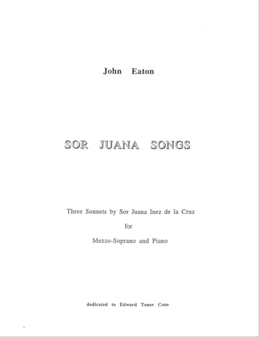 [Eaton] Sor Juana Songs SA scores gallery preview page 3