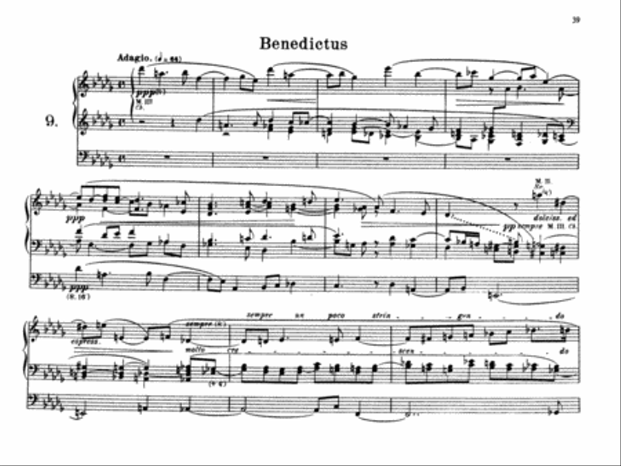Reger: Organ Works, Op. 59 Organ scores gallery preview page 1