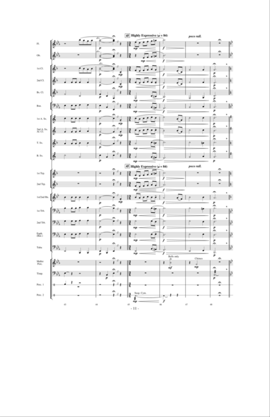 Clark County Celebration Concert Band scores gallery preview page 10