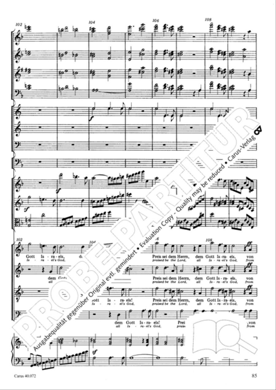 Psalm 42 Psalm 42 4-Part scores gallery preview page 85
