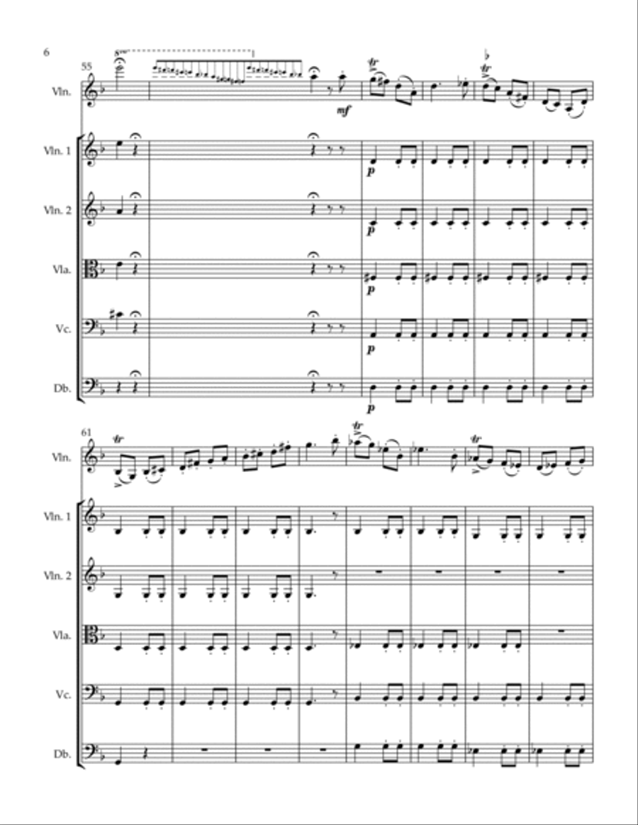 Capriccio de Concert String Orchestra scores gallery preview page 6