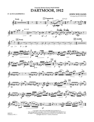 Dartmoor, 1912 (from War Horse) - Eb Alto Saxophone 1