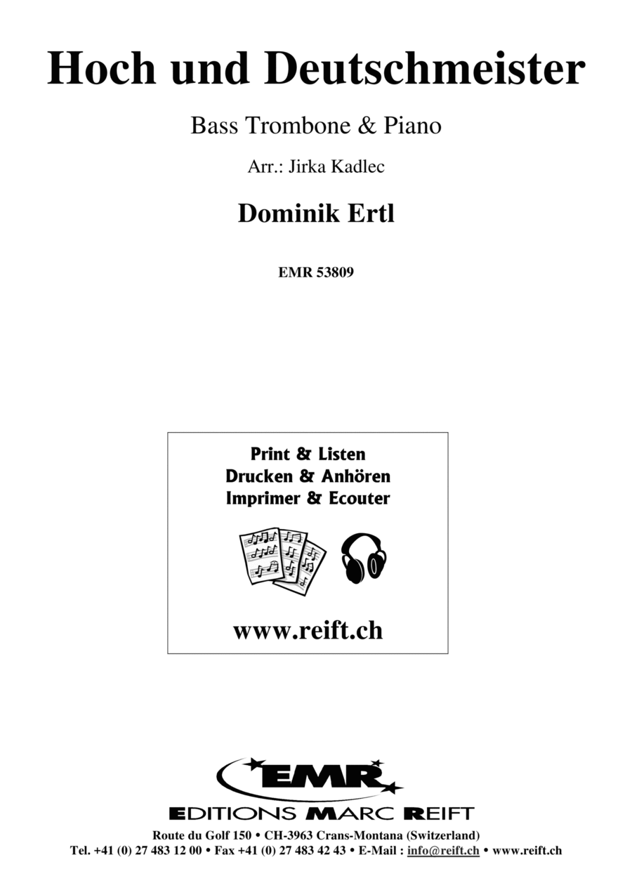 Hoch und Deutschmeister Trombone scores gallery preview page 1