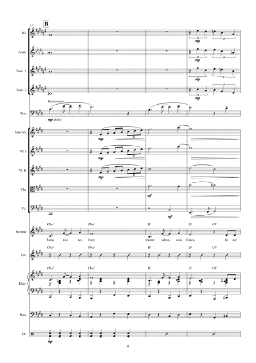 Mein Kleines Herz Mein Kleines Herz Concert Band scores gallery preview page 4
