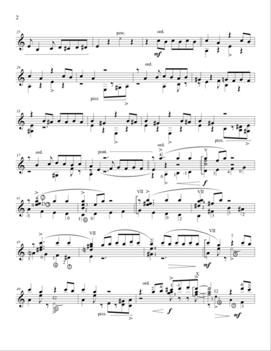 Tu Vuò Fà L'americano Electric Guitar scores gallery preview page 2