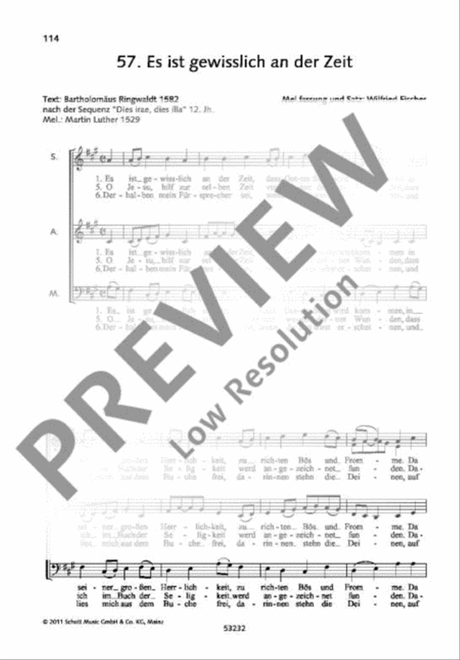 Es ist gewisslich an der Zeit A Cappella scores gallery preview page 2