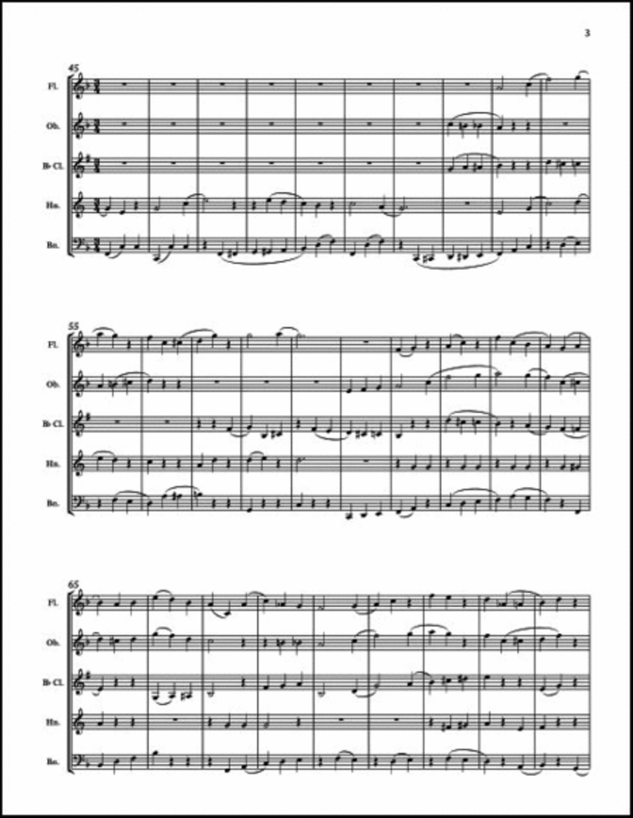 Rockaway Suite, The Woodwind Quintet scores gallery preview page 5