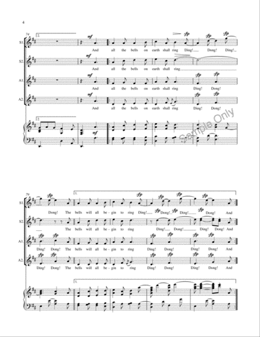 I Saw Three Ships SSAA scores gallery preview page 5