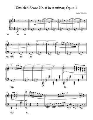Untitled Score No. 2 in A minor