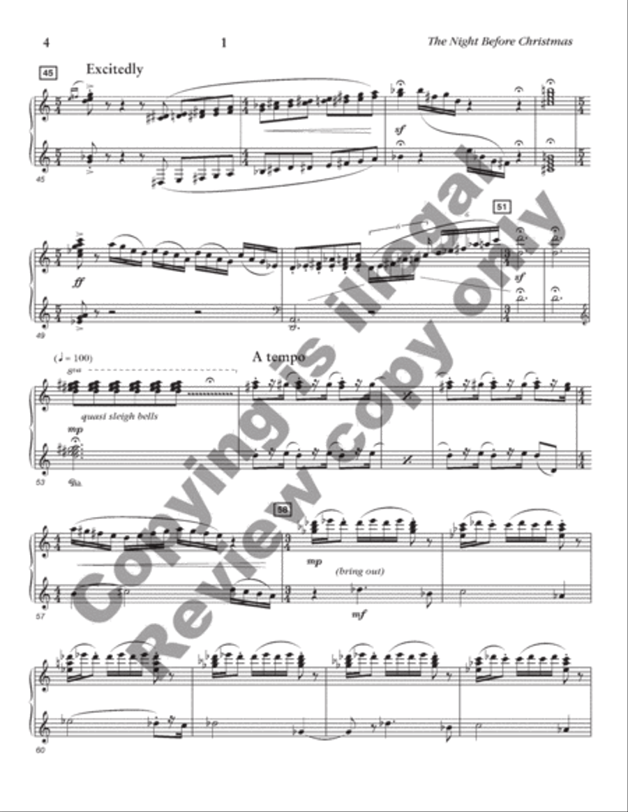 The Night Before Christmas Harp scores gallery preview page 13