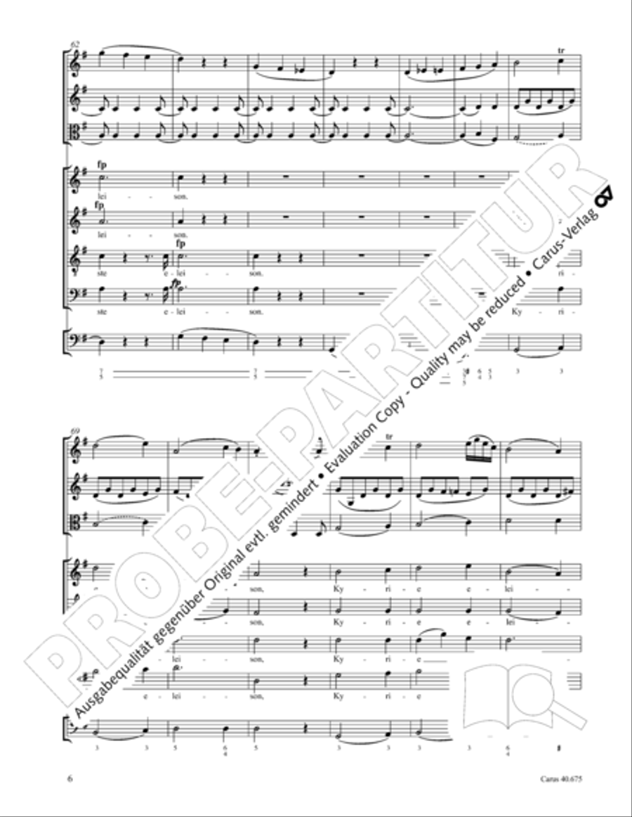 Mass in G Major STB scores gallery preview page 19