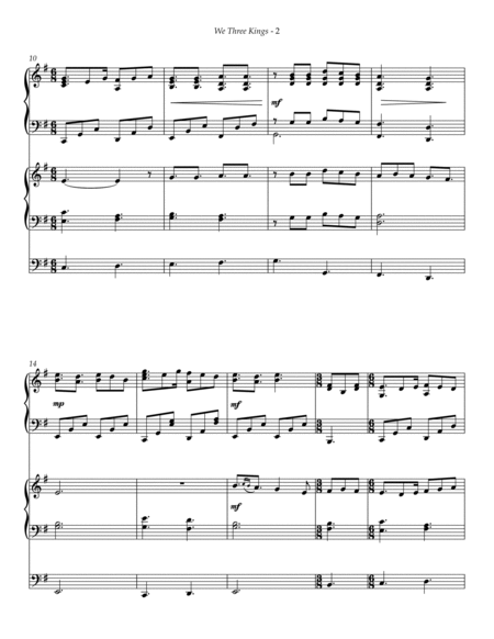 We Three Kings (Piano Organ Duet) image number null
