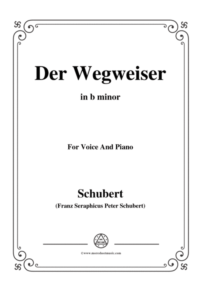 Schubert-Der Wegweiser,from 'Winterreise',Op.89(D.911) No.20,in b minor,for Voice&Pno image number null