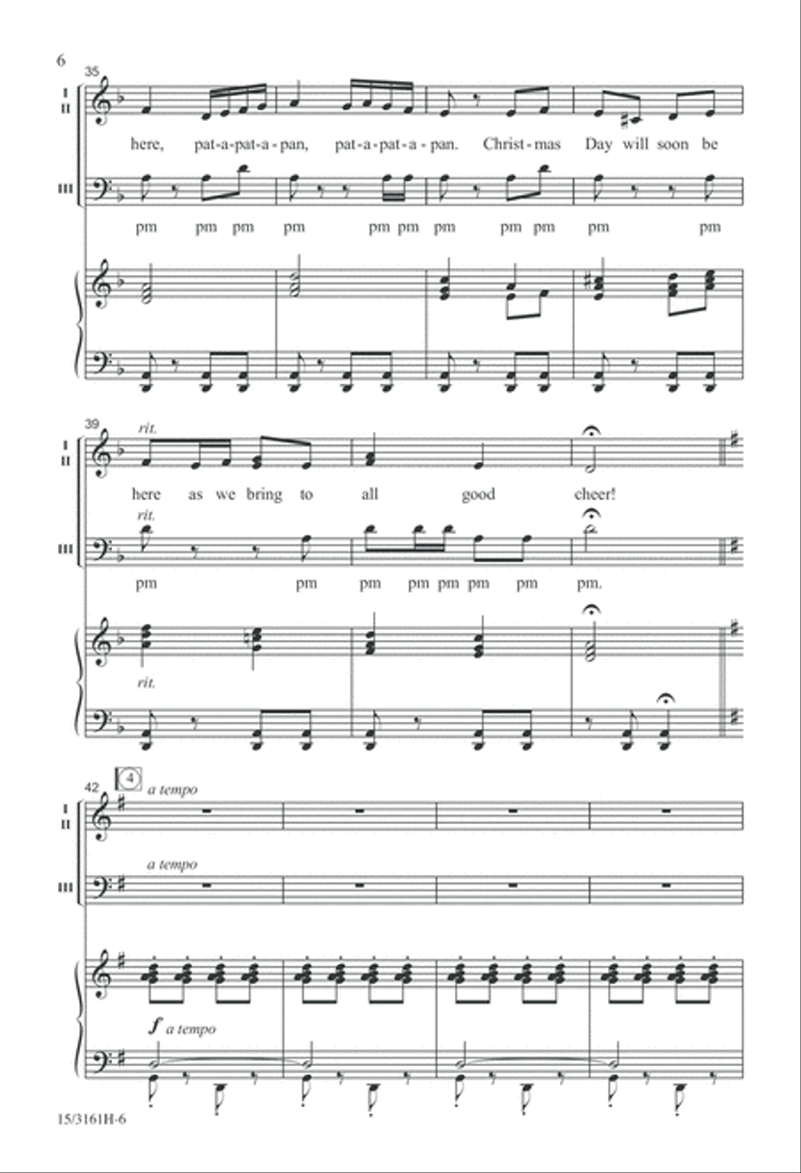 Twelve Carols of Christmas 3-Part scores gallery preview page 6