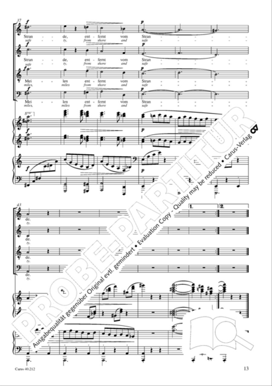 Neue Liebeslieder-Walzer, Op. 65 Choir scores gallery preview page 14