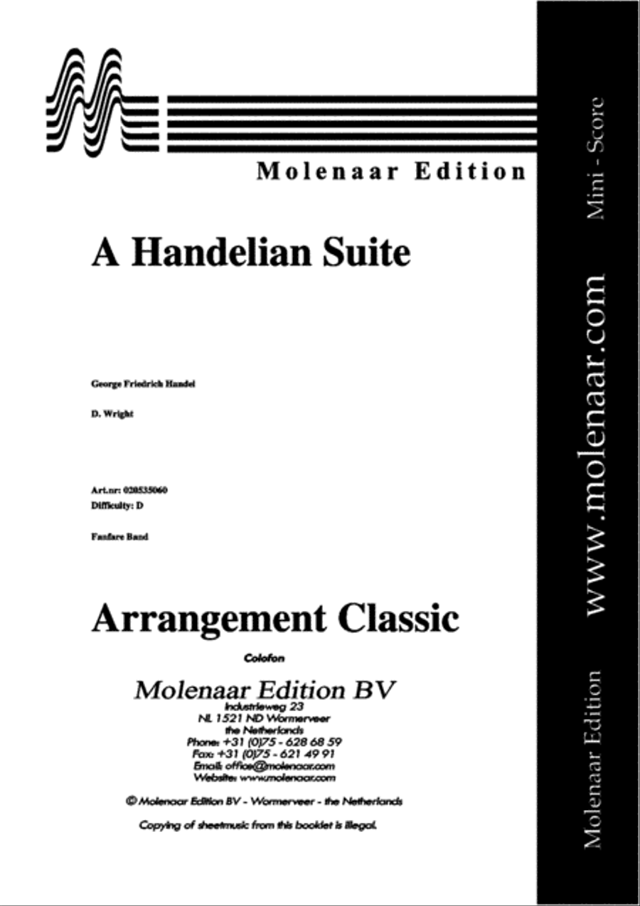 A Handelian Suite Concert Band scores gallery preview page 2
