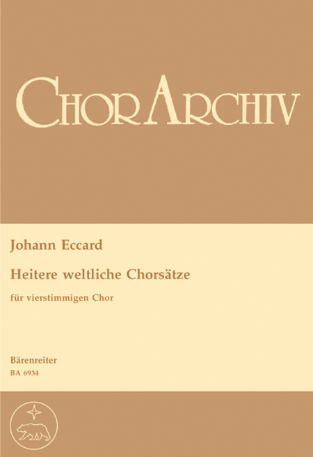 Heitere weltliche Chorsatze for four part Choir