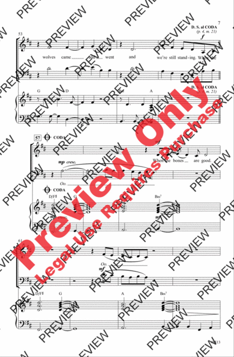 The Bones 4-Part scores gallery preview page 7