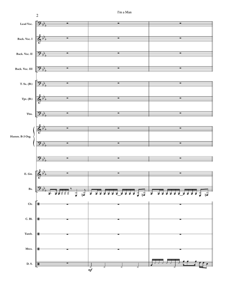 I'm A Man Small Ensemble scores gallery preview page 2