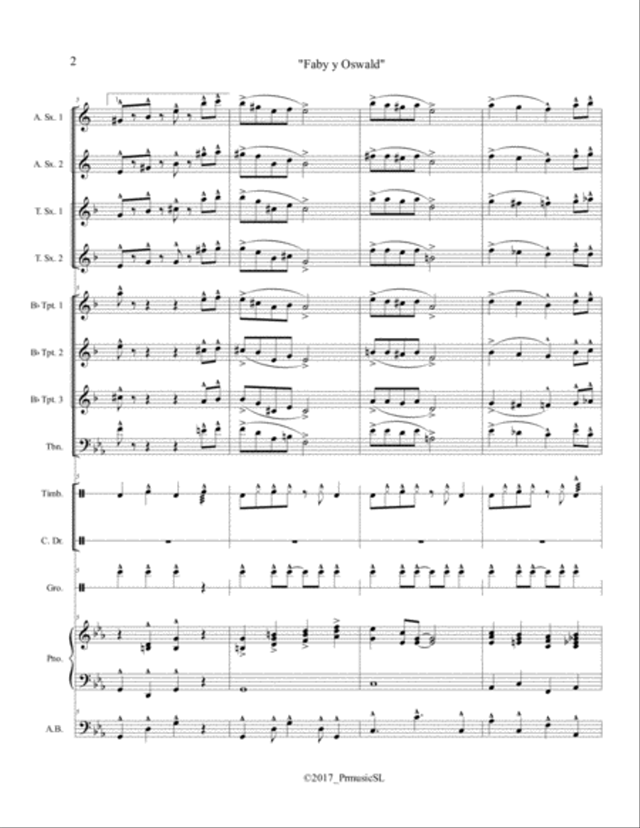 Faby y Oswald Jazz Ensemble scores gallery preview page 2