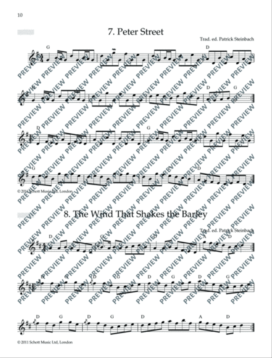 Irish Folk Tunes for Flute Flute scores gallery preview page 11