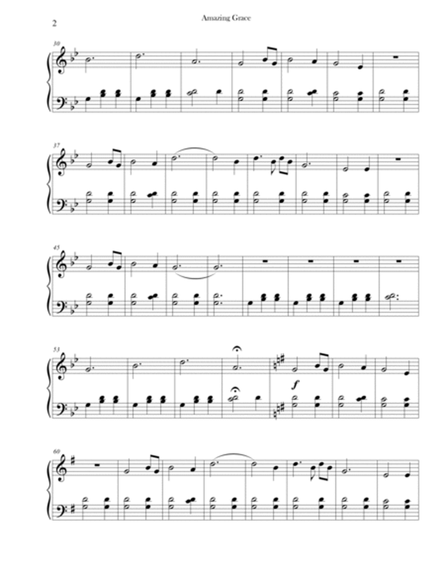 Amazing Grace (Intermediate Piano, Level 3) image number null