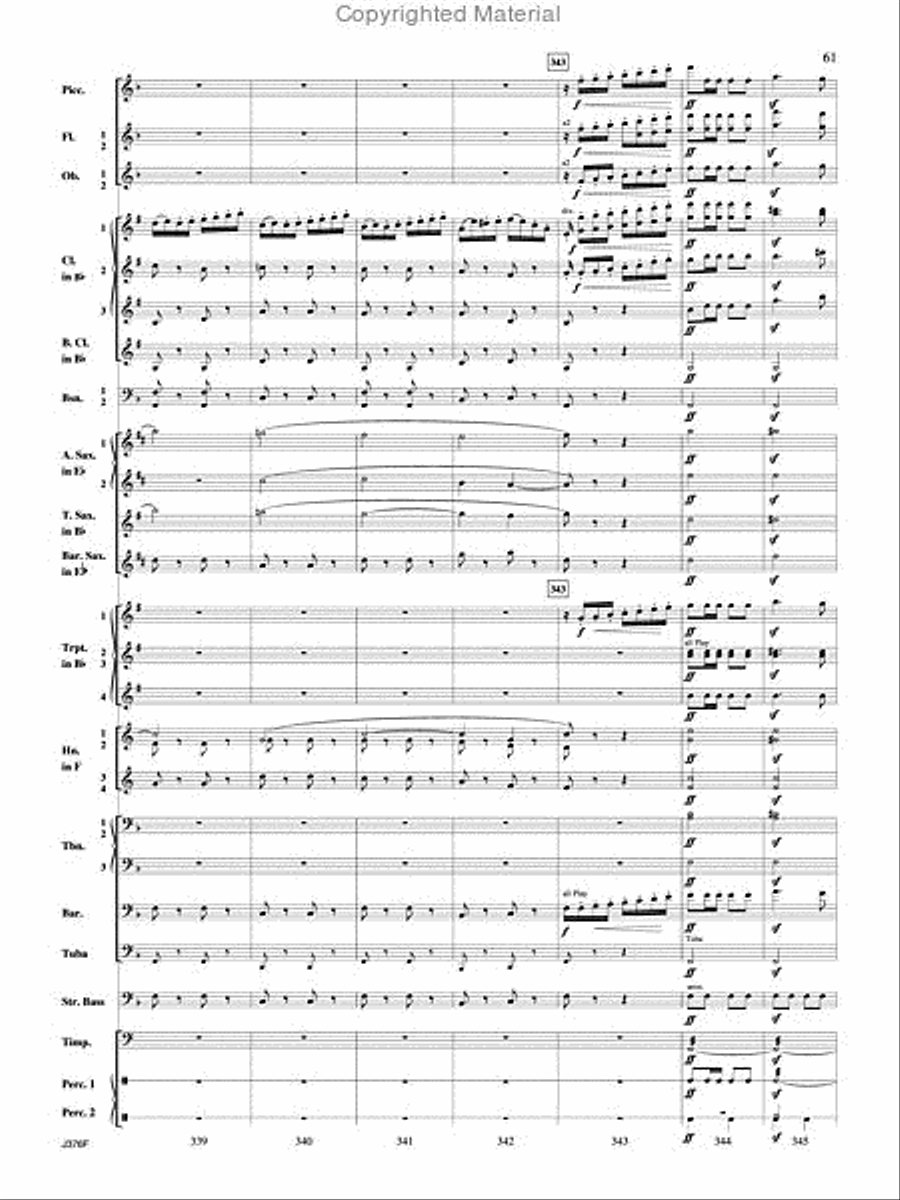 William Tell Overture Concert Band scores gallery preview page 62