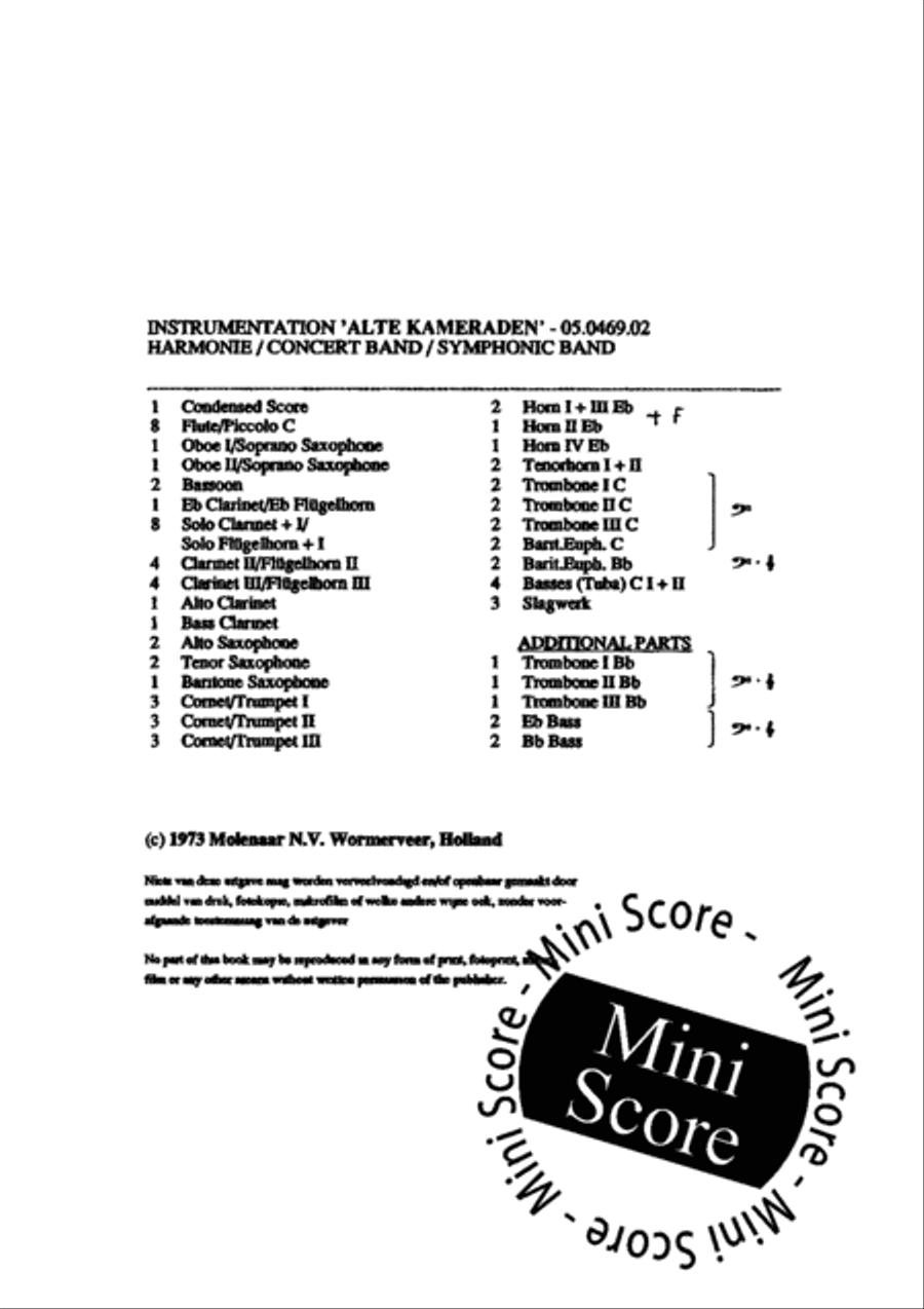 Alte Kameraden Alte Kameraden Concert Band scores gallery preview page 4