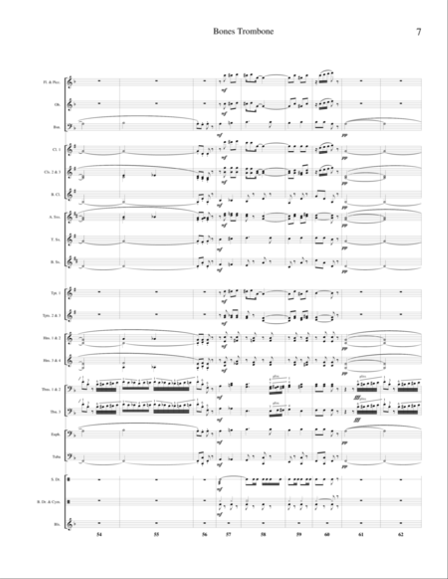 Bones Trombone Concert Band scores gallery preview page 6