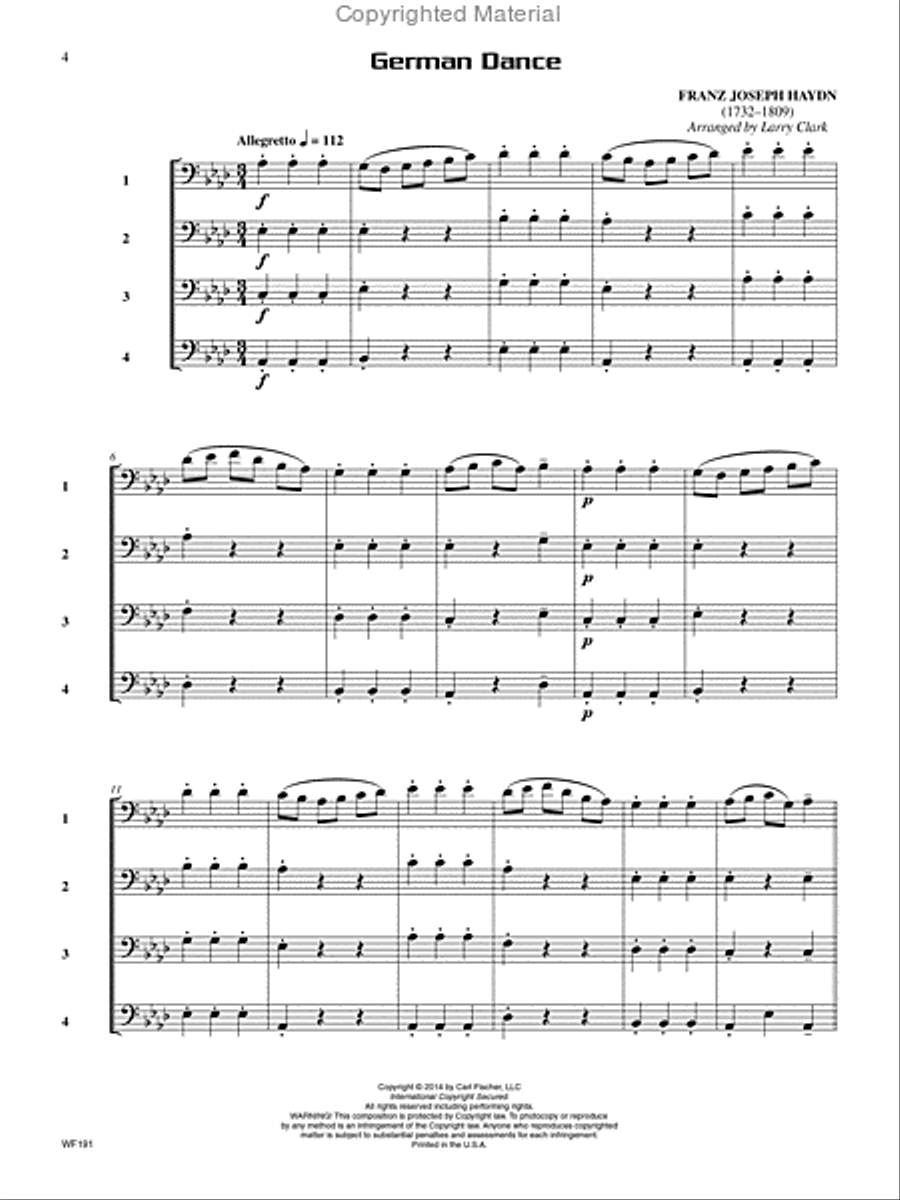 Compatible Quartets for Winds Bassoon scores gallery preview page 2