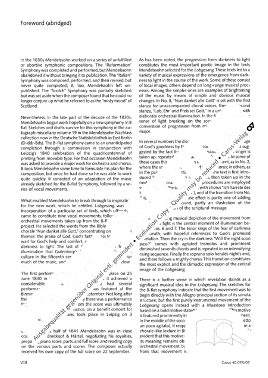 Hymn of Praise, MWV A 18 SSAATB scores gallery preview page 9