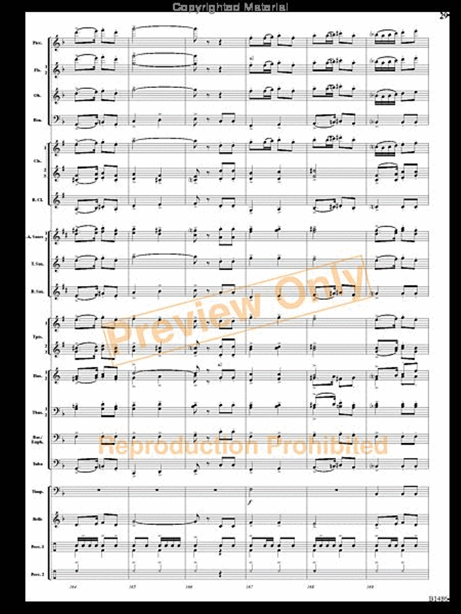 An American Spectacular An American Spectacular Concert Band scores gallery preview page 28