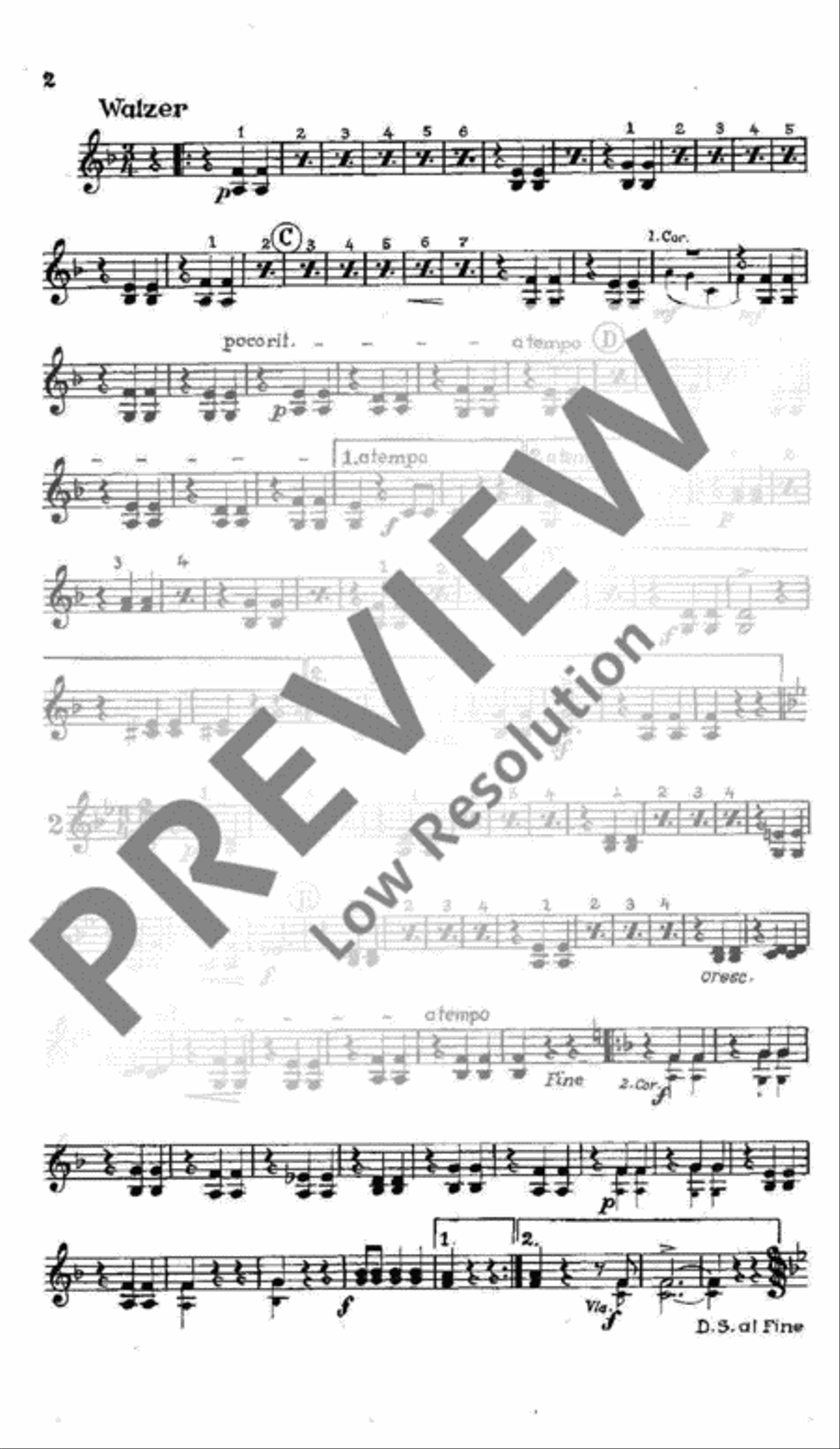 Rosen aus dem Süden Oboe scores gallery preview page 3