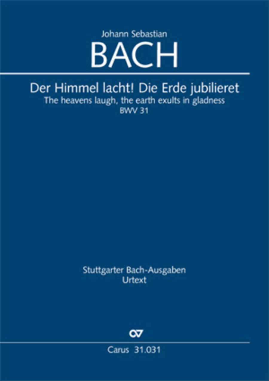 The heavens laugh, the earth exults in gladness (Der Himmel lacht! Die Erde jubilieret) STB scores gallery preview page 1