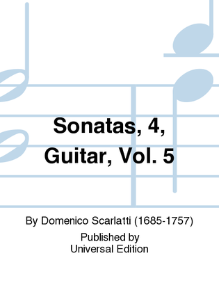 Book cover for Sonatas, 4, Guitar, Vol. 5
