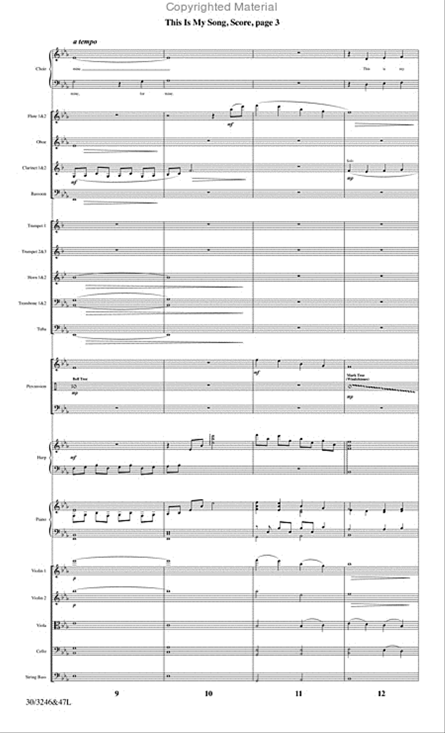 This Is My Song - Orchestral Score and Parts Choir scores gallery preview page 6