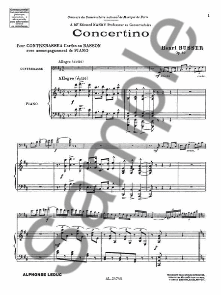 Concertino Op.80 (bassoon & Piano)