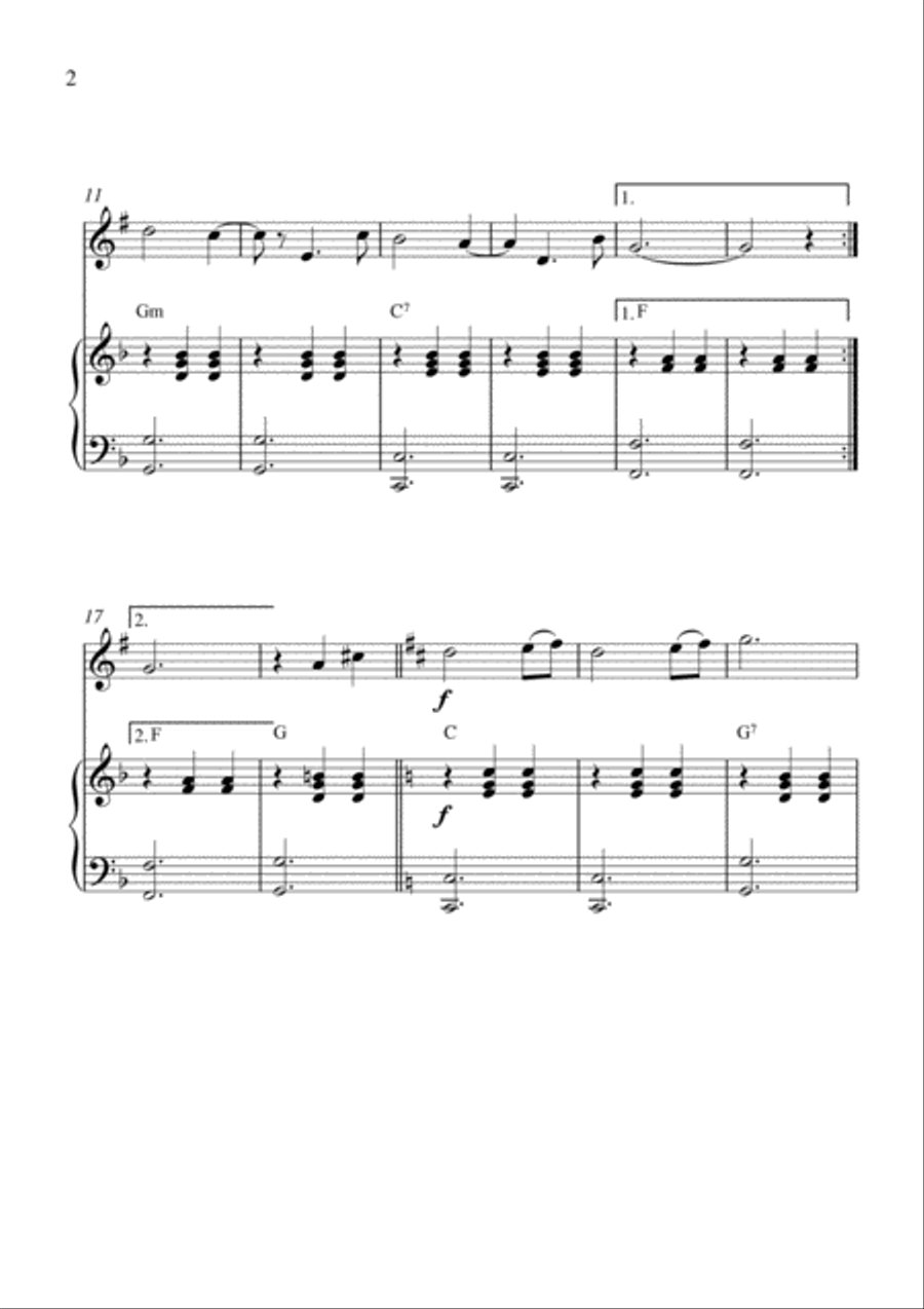 Kiss Waltz Clarinet Solo scores gallery preview page 2