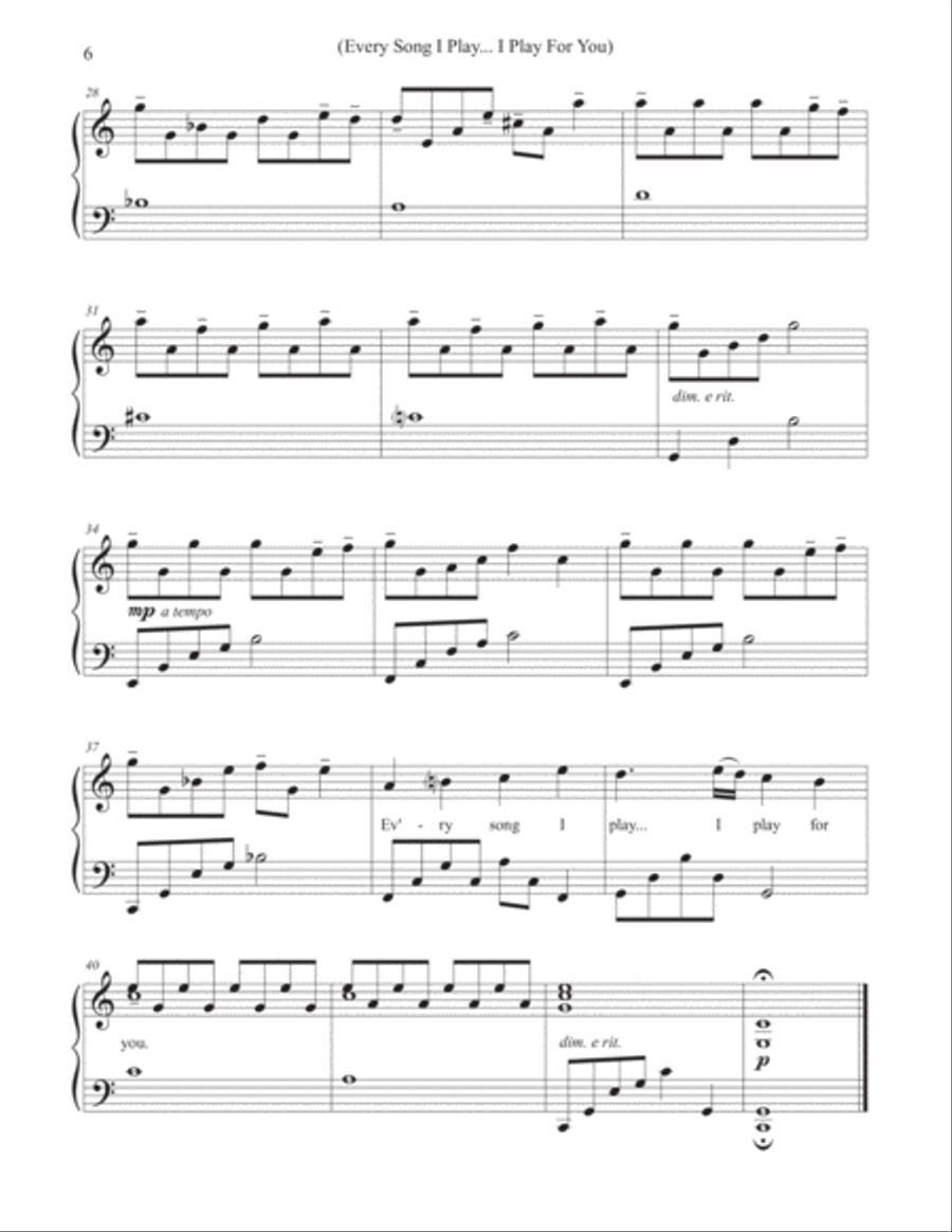 Piano Romance Piano Solo scores gallery preview page 6