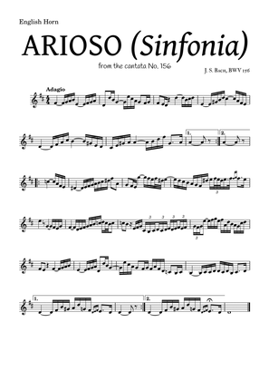 ARIOSO, by J. S. Bach (sinfonia) - for English Horn and accompaniment