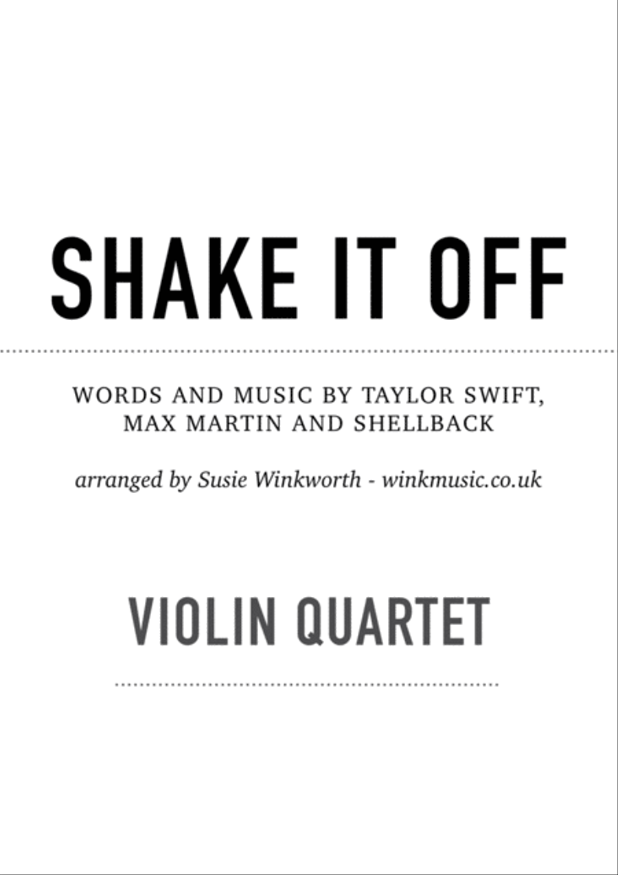 Book cover for Shake It Off