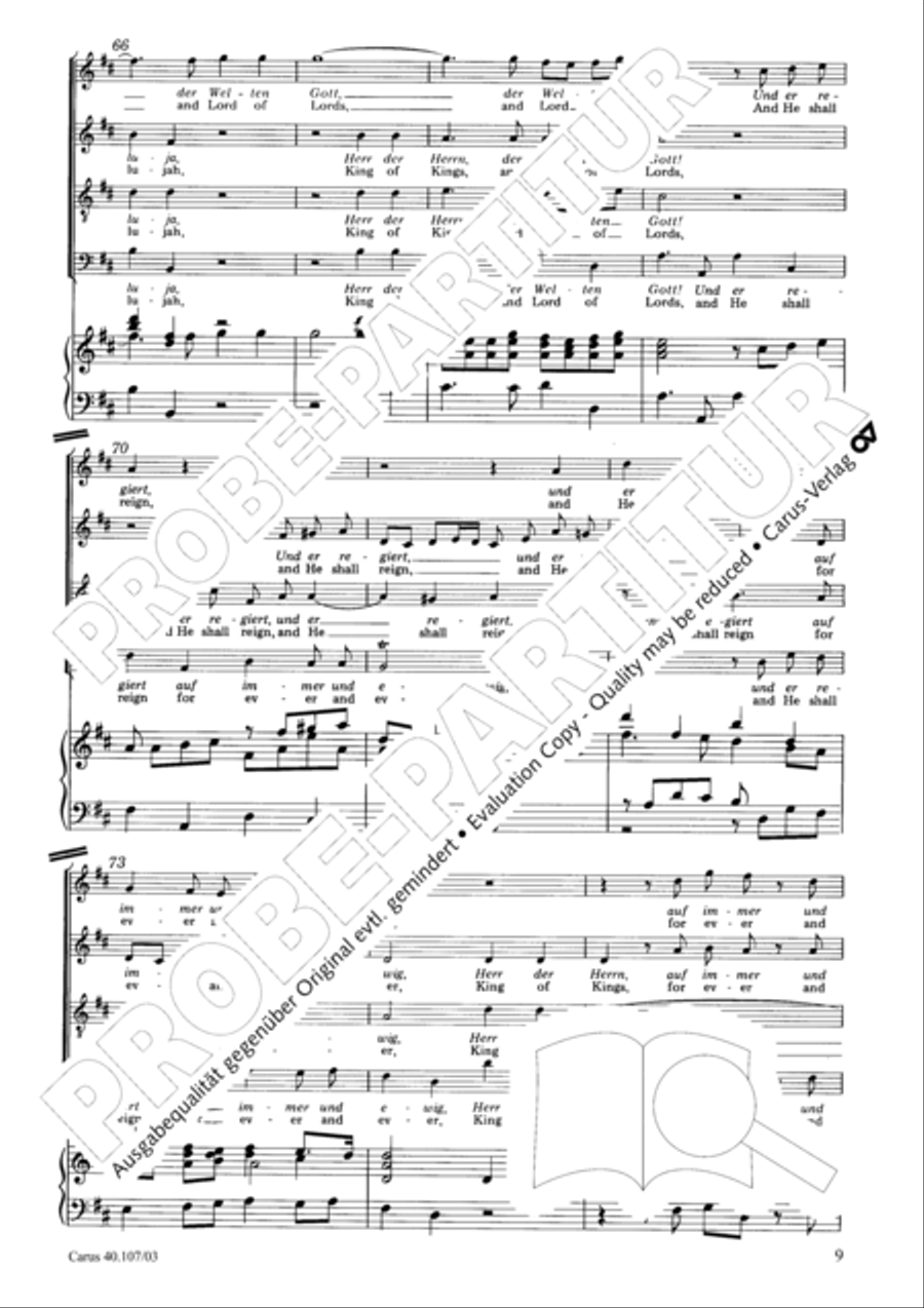 Halleluja (Jesus erschliesst uns die Schrift) 4-Part scores gallery preview page 10