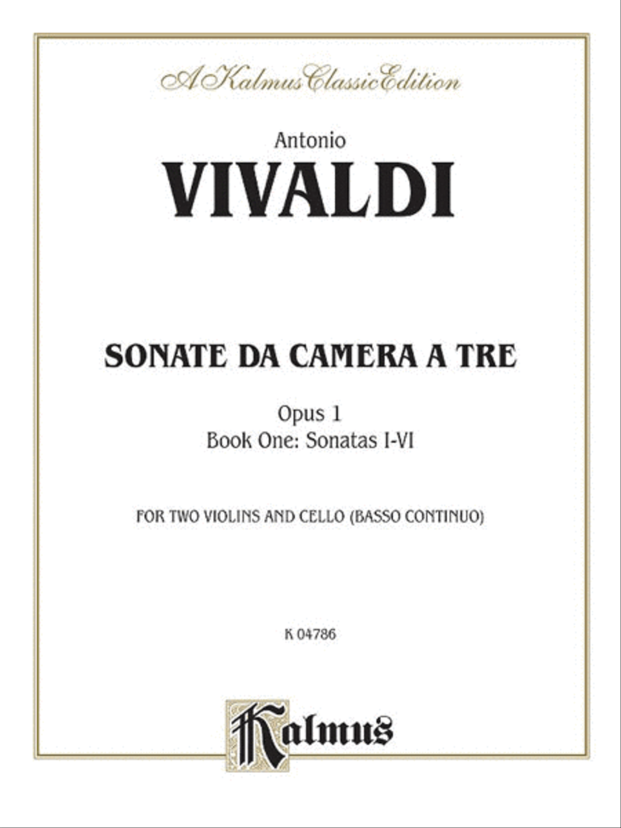 Sonatas da Camera a Tre, Op. 1, Volume 1 Small Ensemble scores gallery preview page 1