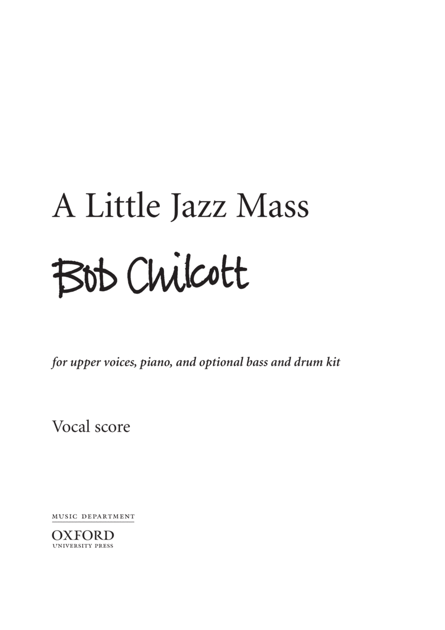 A Little Jazz Mass SSAA scores gallery preview page 1