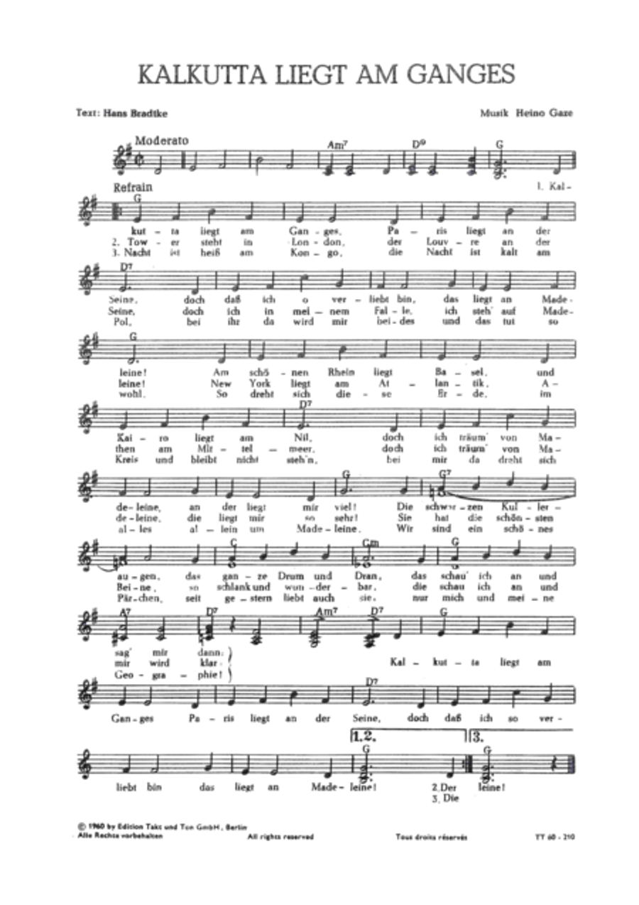 Kalkutta liegt am Ganges Voice scores gallery preview page 3