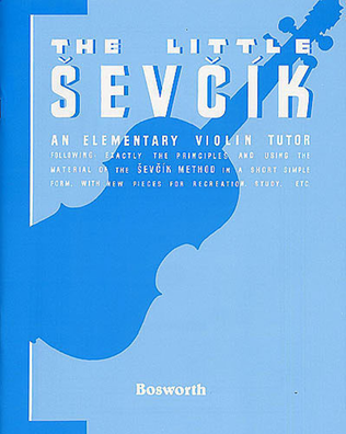 Book cover for Sevcik Violin Studies: The Little Sevcik