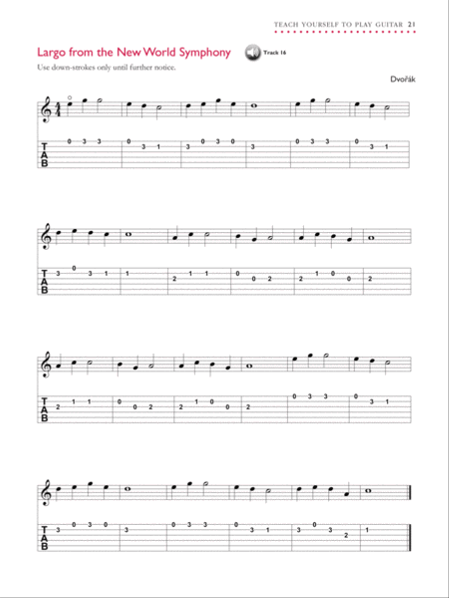 Alfred's Teach Yourself to Play Guitar Easy Guitar scores gallery preview page 3